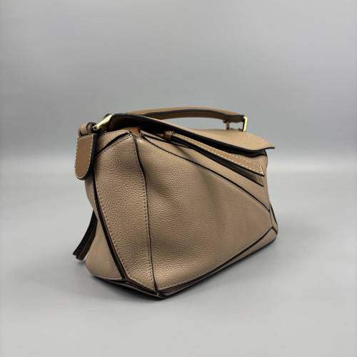 Loewe Small Puzzle Grained Calfskin Natural Tan