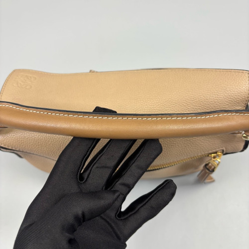 Loewe Small Puzzle Grained Calfskin Natural Tan