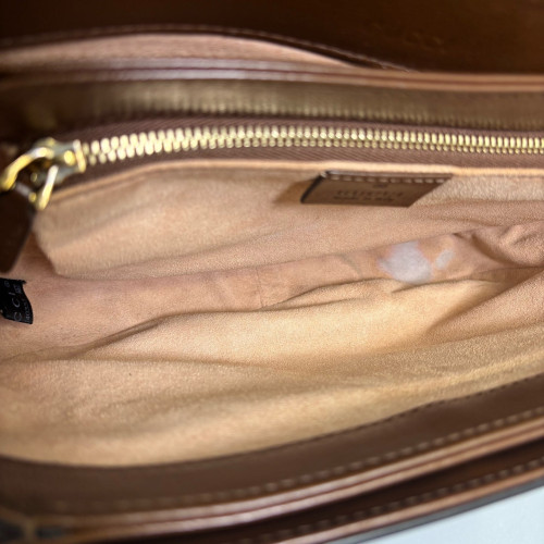 Gucci Medium Horsebit 1955 GG Supreme Monogram Calfskin Brown Beige Gucci Medium Horsebit 1955 GG Supreme Monogram Calfskin Brown Beige