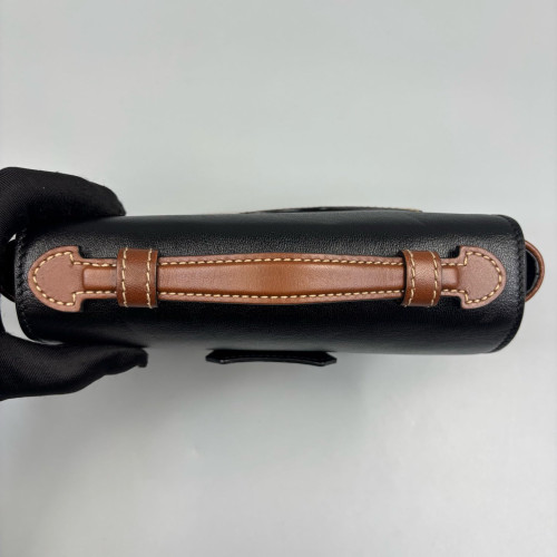 Gucci Small Padlock Top Handle Shoulder Bag GG Supreme Monogram Calfskin Black Brown Gucci Small Padlock Top Handle Shoulder Bag GG Supreme Monogram Calfskin Black Brown