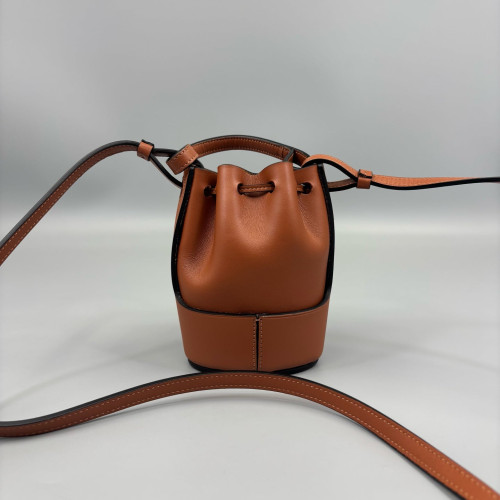 Loewe Nano Balloon Bucket Calfskin Tan