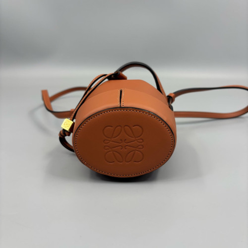 Loewe Nano Balloon Bucket Calfskin Tan