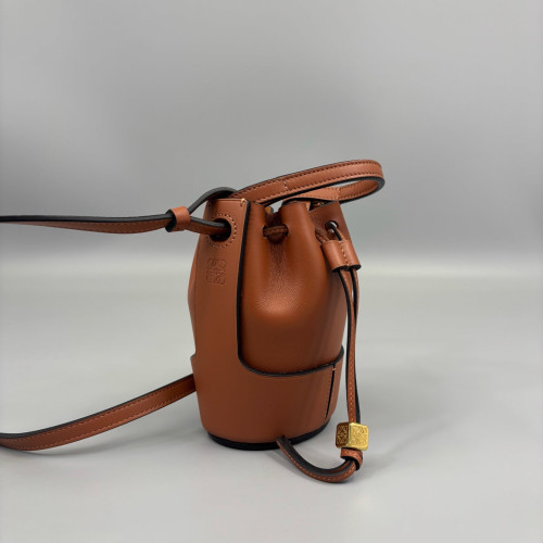 Loewe Nano Balloon Bucket Calfskin Tan