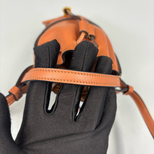 Loewe Nano Balloon Bucket Calfskin Tan