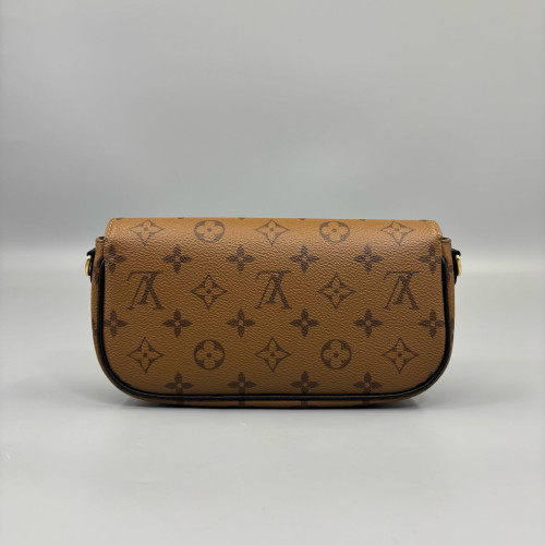 Louis Vuitton Ivy Wallet On Chain Reverse Monogram Brown Black