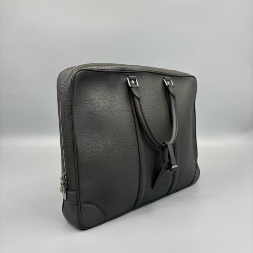 Louis Vuitton Porte Documents Voyage PM Calfskin Grey Louis Vuitton Porte Documents Voyage PM Calfskin Grey