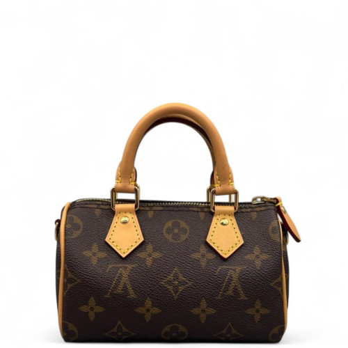 Louis Vuitton Nano Speedy Bandouliere Monogram Brown Louis Vuitton Nano Speedy Bandouliere Monogram Brown