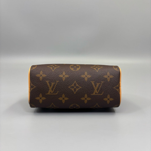 Louis Vuitton Nano Speedy Bandouliere Monogram Brown Louis Vuitton Nano Speedy Bandouliere Monogram Brown