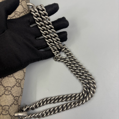 Gucci Dionysus GG Supreme Monogram Suede Brown