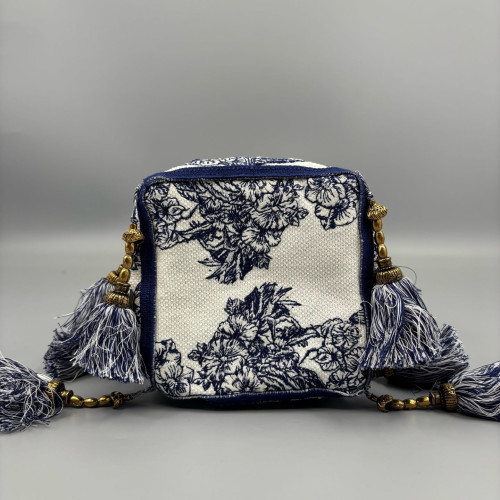 Dior Bucket Canvas Navy Beige
