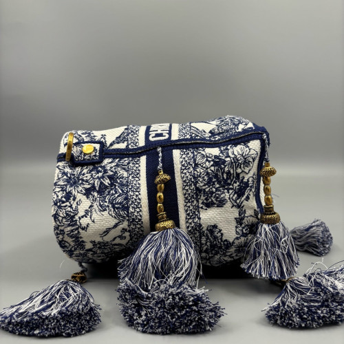 Dior Bucket Canvas Navy Beige
