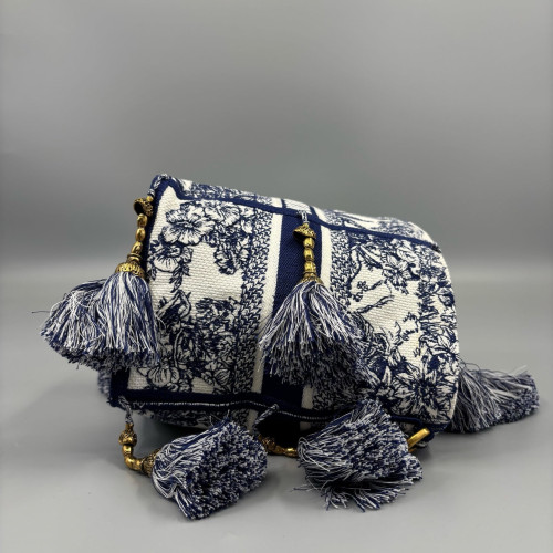 Dior Bucket Canvas Navy Beige