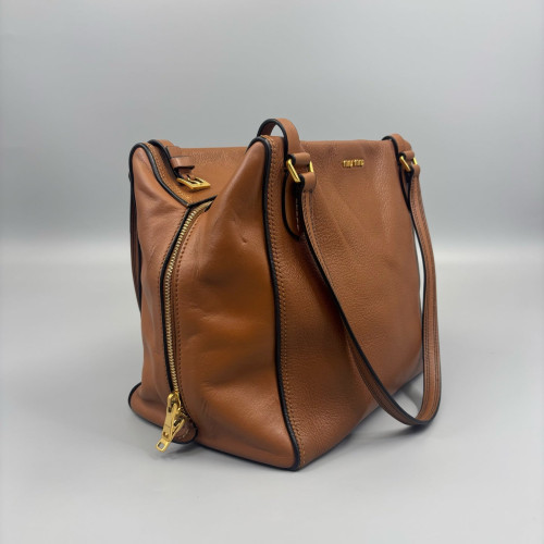 Miu Miu Tote Bag Grained Calfskin Tan
