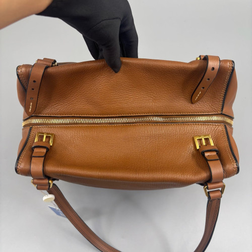 Miu Miu Tote Bag Grained Calfskin Tan