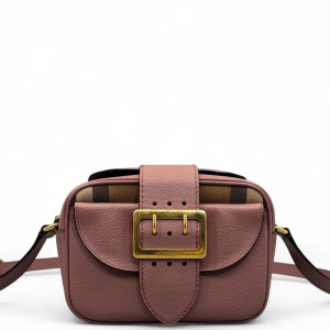 Burberry Crossbody Bag House Check Pink Brown Burberry Crossbody Bag House Check Pink Brown