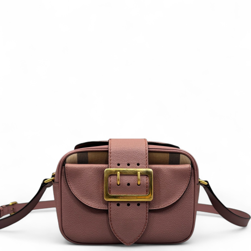 Burberry Crossbody Bag House Check Pink Brown