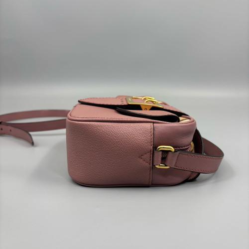 Burberry Crossbody Bag House Check Pink Brown