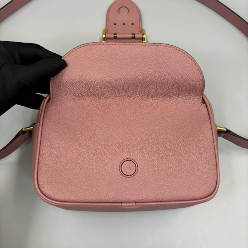 Burberry Crossbody Bag House Check Pink Brown