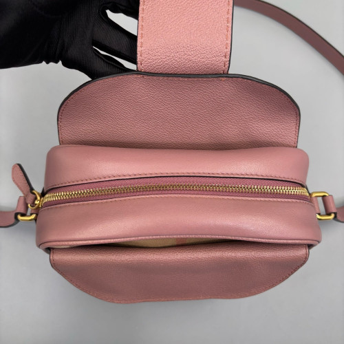 Burberry Crossbody Bag House Check Pink Brown