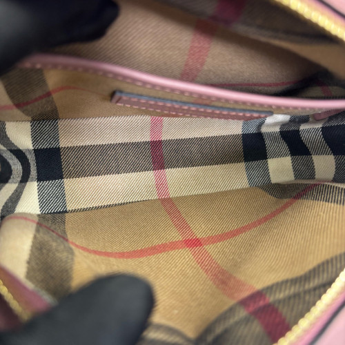 Burberry Crossbody Bag House Check Pink Brown