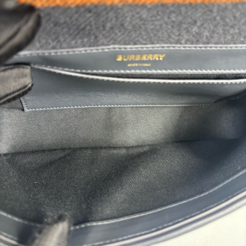 Burberry Small Lola Crossbody Bag House Check Brown Black Grey