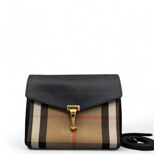 Burberry Baby Macken Crossbody Bag House Check Black Khaki