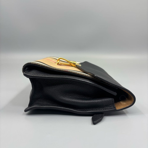 Burberry Baby Macken Crossbody Bag House Check Black Khaki