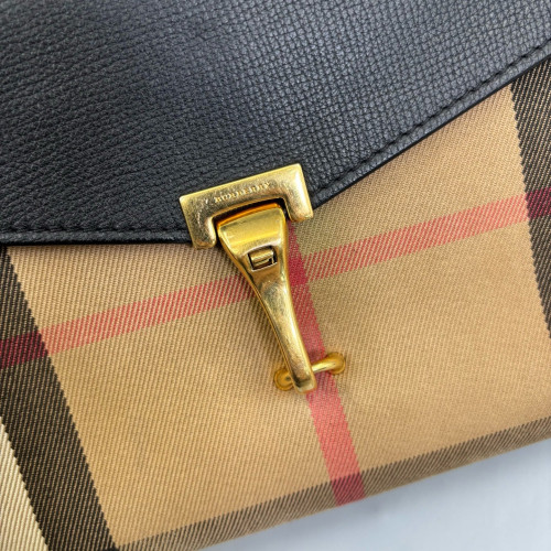 Burberry Baby Macken Crossbody Bag House Check Black Khaki