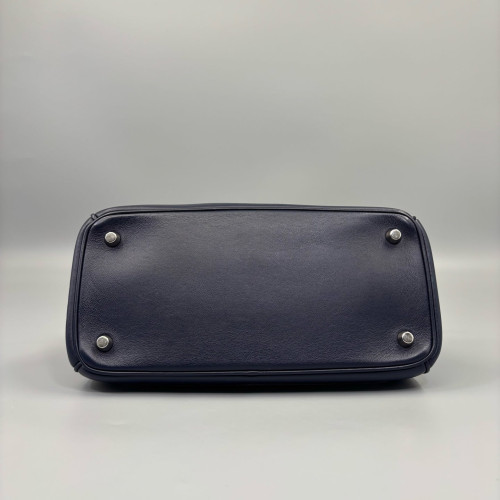 Dior Small Be Dior Flap Calfskin Navy Silver