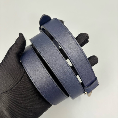 Dior Small Be Dior Flap Calfskin Navy Silver