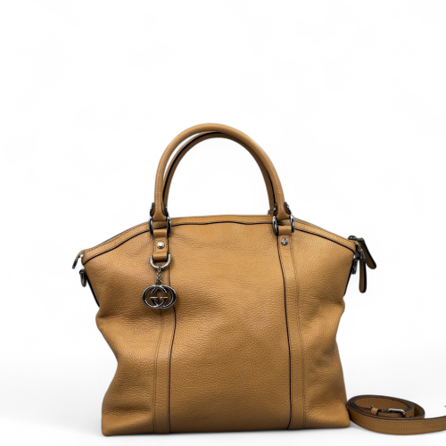 Gucci Dome Grained Calfskin Khaki