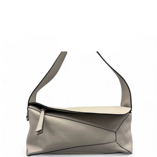 Loewe Puzzle Hobo Calfskin Light Grey
