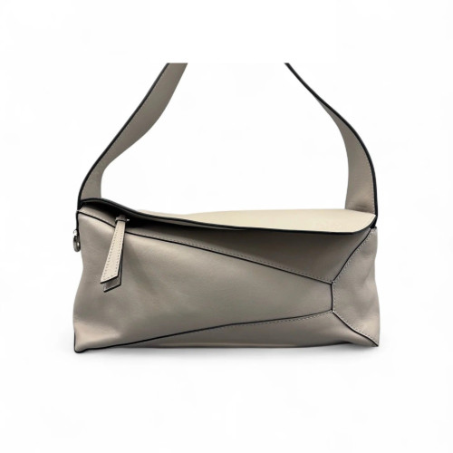 Loewe Puzzle Hobo Calfskin Light Grey