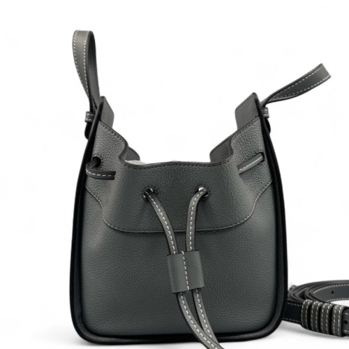 Loewe Mini Hammock Grained Calfskin Grey