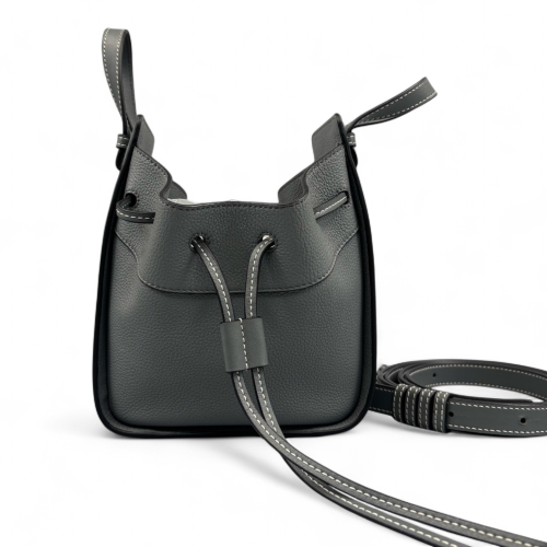 Loewe Mini Hammock Grained Calfskin Grey