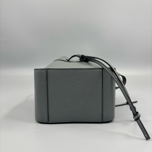 Loewe Mini Hammock Grained Calfskin Grey
