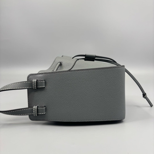 Loewe Mini Hammock Grained Calfskin Grey