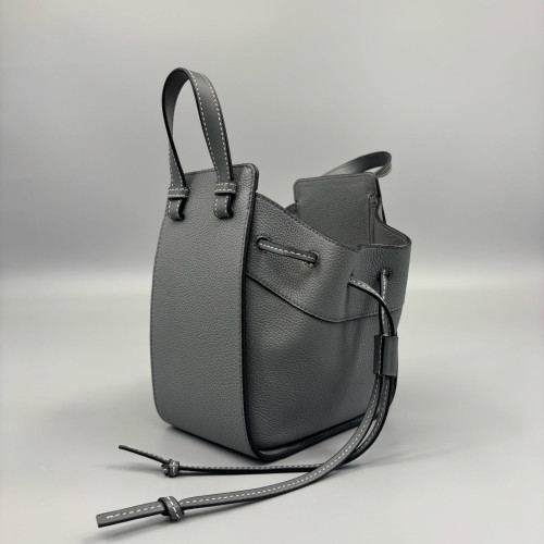 Loewe Mini Hammock Grained Calfskin Grey
