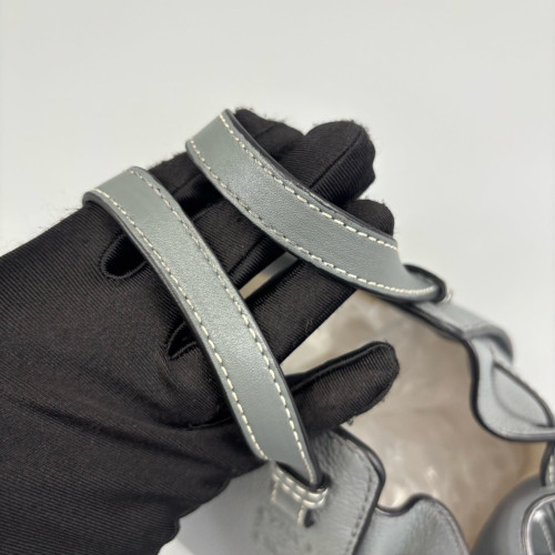 Loewe Mini Hammock Grained Calfskin Grey