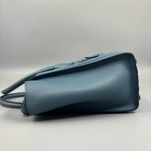 Celine Micro Luggage Grained Calfskin Blue