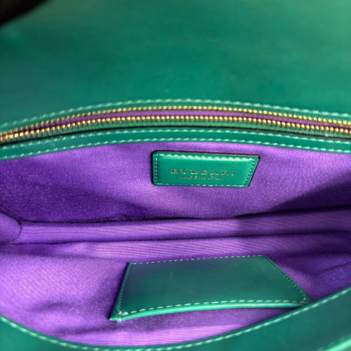 Bvlgari Large Serpenti Forever Shoulder Bag Smooth Calfskin Green