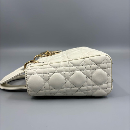 Dior Small Lady Dior Lambskin White