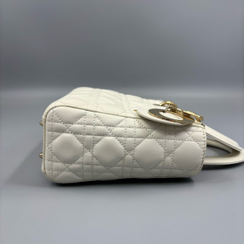 Dior Small Lady Dior Lambskin White
