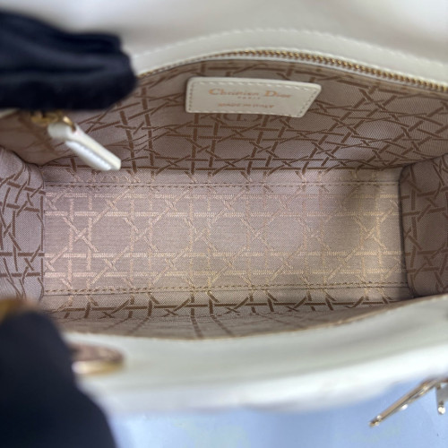 Dior Small Lady Dior Lambskin White