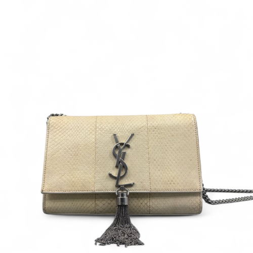 Yves Saint Laurent Small Kate Crossbody Bag Snakeskin Beige