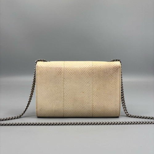 Yves Saint Laurent Small Kate Crossbody Bag Snakeskin Beige