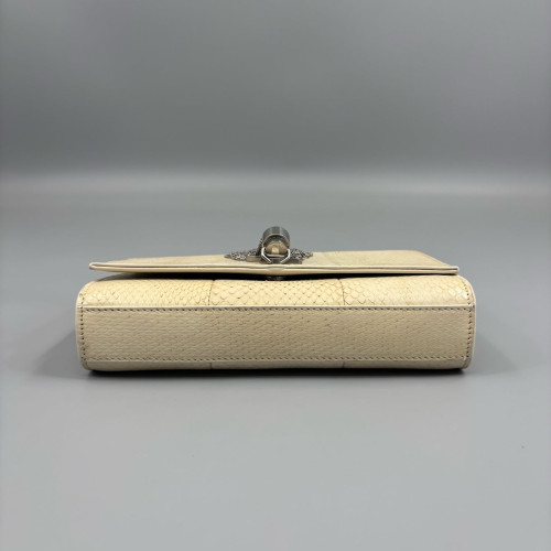 Yves Saint Laurent Small Kate Crossbody Bag Snakeskin Beige