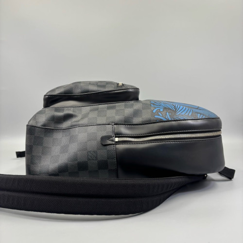 Louis Vuitton Josh Backpack Damier Graphite Black