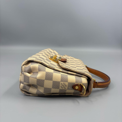 Louis Vuitton Croisette Damier Azur White