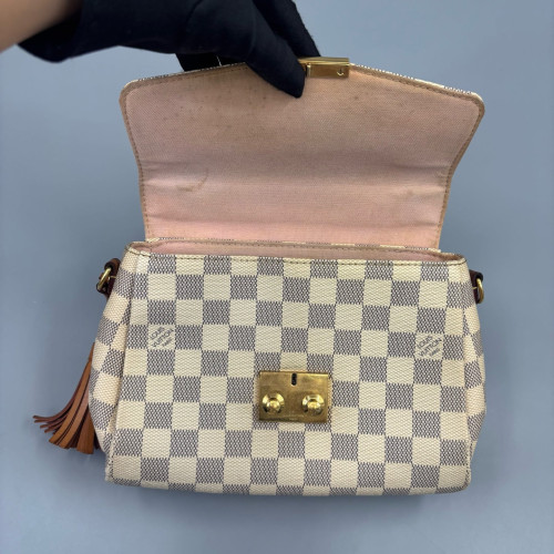 Louis Vuitton Croisette Damier Azur White